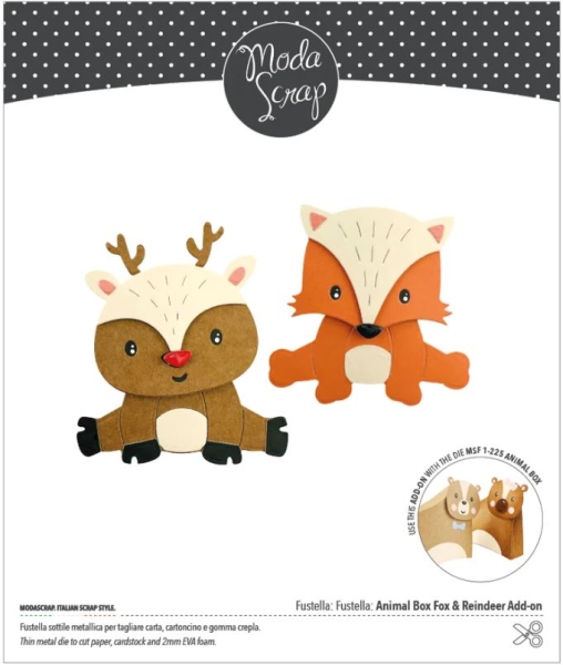 Modascrap Fustella Animal Box Fox & Reindeer Add-On